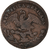 Monnaie, Mexique, 1/4 Real, Un Quarto/Una Quartilla, 1836, Mexico City, TB+ - Mexico