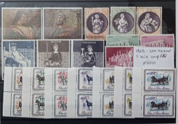 1969 San Marino, 5 Serie Complete Di Cui "carrozze" In Coppia-NUOVI MNH ** - Ungebraucht