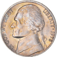 Monnaie, États-Unis, Jefferson Nickel, 5 Cents, 1978, U.S. Mint, Philadelphie - 1938-…: Jefferson