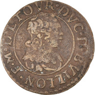 Monnaie, France, Ardennes, Fréd-Maurice De La Tour, Double Tournois, 1637 - Autres & Non Classés