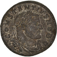 Monnaie, Constance I, Follis, 302-303, Trèves, TTB+, Bronze, RIC:519a - La Tétrarchie (284 à 307)