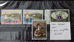 1960 San Marino, 4 Serie Complete-Francobolli Nuovi 4 Valori-MNH ** - Nuovi