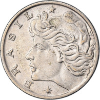 Monnaie, Brésil, 20 Centavos, 1970, Die Adjustment Strike Error, TTB - Brazilië