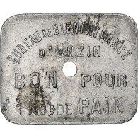 France, Bureau De Bienfaisance D'Anzin, 1 Kg Pain, TTB, Aluminium, Elie:10.1 - Monétaires / De Nécessité