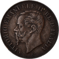 Monnaie, États Italiens, 2 Centesimi, 1867, Milan, TTB, Bronze, KM:2.1 - 1861-1878 : Victor Emmanuel II