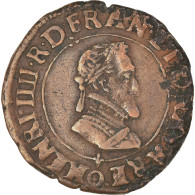 Monnaie, France, Henri IV, Double Tournois, 1594, Clermont, TTB, Cuivre - 1589-1610 Enrique IV