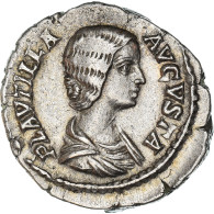 Monnaie, Plautille, Denier, AD 202-205, Rome, TTB+, Argent, RIC:367 - La Dinastía De Los Severos (193 / 235)