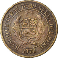 Monnaie, Pérou, 10 Soles, 1978, Lima, TTB, Laiton, KM:272.2 - Perú