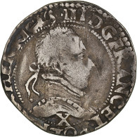 Monnaie, France, Henri III, Demi Franc, 1587, Amiens, TB, Argent, Sombart:4716 - 1574-1589 Enrique III