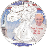 Monnaie, États-Unis, Silver Eagle, Dollar, 2015, Philadelphie, Colorisé, FDC - Zilver