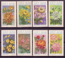 North Vietnam 1974 Vintage Stamp Set Chrysanthemum  MNH Lot23 - Vietnam