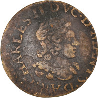 Monnaie, France, Ardennes, Charles II, Double Tournois, 1642, Charleville, TB+ - Otros & Sin Clasificación