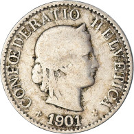 Monnaie, Suisse, 5 Rappen, 1901 - Autres & Non Classés