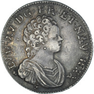 Monnaie, France, Louis XV, 1/4 Ecu Vertugadin, 1716, La Rochelle, Réformé - 1715-1774 Luigi XV Il Beneamato