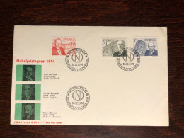 SWEDEN FDC COVER 1974 YEAR NOBEL PRIZE BARANY  HEALTH MEDICINE STAMPS - FDC