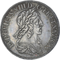 Monnaie, France, Louis XIII, 1/4 écu, 2e Poinçon De Warin, 1643, Paris, SUP - 1610-1643 Luis XIII El Justo