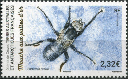 TAAF - 2023 - STAMP MNH ** - Golden-Legged Fly (Paractora Dreuxi) - Nuevos