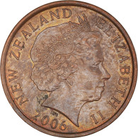 Monnaie, Nouvelle-Zélande, Elizabeth II, 10 Cents, 2006, TTB+, Cuivre Plaqué - Nueva Zelanda