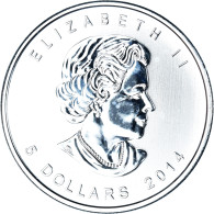 Monnaie, Canada, Elizabeth II, Faucon Pèlerin, 5 Dollars, 2014, FDC, Argent - Canada