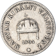 Monnaie, Hongrie, 20 Fillér, 1894 - Hongrie