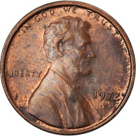 Monnaie, États-Unis, Lincoln Cent, Cent, 1972, U.S. Mint, Denver, TB, Laiton - 1959-…: Lincoln, Memorial Reverse