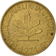 Monnaie, République Fédérale Allemande, 10 Pfennig, 1974, Karlsruhe, TB+ - 10 Pfennig