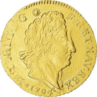 France, Louis XIV, Louis D'Or, Louis D'or Aux Insignes, 1704, Aix-en-Provence - 1643-1715 Ludwig XIV.