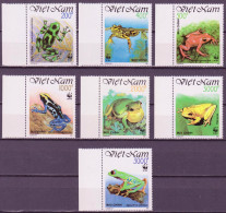 VIETNAM 1991 WWF SG 1599/605 MNH - Vietnam