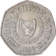 Monnaie, Chypre, 50 Cents, 1996 - Chypre