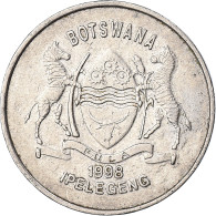 Monnaie, Botswana, 50 Thebe, 1998, British Royal Mint, TB, Nickel Plaqué Acier - Botswana