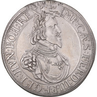 Monnaie, Etats Allemands, Ferdinand III, Thaler, 1643, Augsburg, SUP, Argent - Taler En Doppeltaler