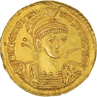 Monnaie, Constance II, Solidus, 355-360, Arles, Très Rare, SUP+, Or, RIC:234 - L'Empire Chrétien (307 à 363)