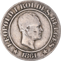 Monnaie, Belgique, Leopold I, 20 Centimes, 1861, Bruxelles, TB+, Cupro-nickel - 20 Centimes