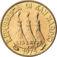 Monnaie, Saint Marin , 20 Lire, 1975, FDC, FDC, Bronze-Aluminium, KM:44 - San Marino