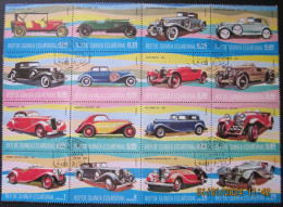 EQUATORIAL GUINEA ~ 6th APRIL 1977 ~ CARS. ~ SET OF 16 ~ VFU #03238 - Äquatorial-Guinea