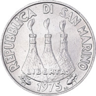 Monnaie, Saint Marin , 5 Lire, 1975, Rome, SPL, Aluminium, KM:42 - Saint-Marin