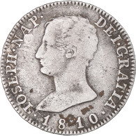 Monnaie, Espagne, Joseph Napolean, 4 Réales, 1810, Madrid, TB+, Argent - First Minting