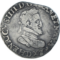 Monnaie, France, Henri IV, 1/2 Franc, 1597, Lyon, Rare, TB+, Argent, Gadoury:590 - 1589-1610 Enrique IV