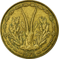 Monnaie, West African States, 5 Francs, 1976, Paris, TTB - Costa D'Avorio