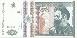 ROMANIA - 500 Lei - 12.1992 - Pick 101.b - Unc. - Série D.0044 - Romania