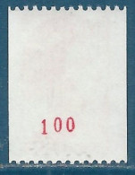 N°2379a Roulette Liberté 2,00 Rouge Avec N° Rouge 100 Neuf** - Coil Stamps