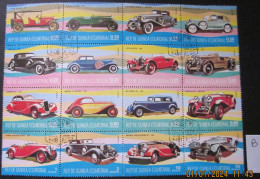 EQUATORIAL GUINEA ~ 6th APRIL 1977 ~ CARS. ~ SET OF 16 ~ 'LOT B' ~ VFU #03240 - Äquatorial-Guinea