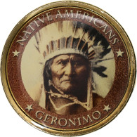 États-Unis, Les Indiens D'Amérique, Geronimo, Jeton, FDC, Laiton Nickelé - Firmen