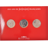 Monnaie, France, Monnaie De Paris, Set 3 Monnaies., 2000, BU, FDC, Cupro Nickel - Herdenking