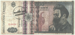 ROMANIA - 500 Lei - 12.1992 - Pick 101.b - Série D.0020 - MONEDA FARA VALABILITATE - SPECIMEN Without Value - Roumanie