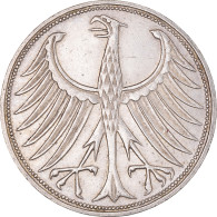 Monnaie, République Fédérale Allemande, 5 Mark, 1967, Stuttgart, TTB, Argent - 5 Marcos