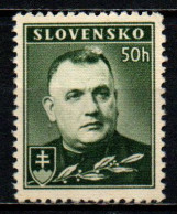 SLOVACCHIA - 1939 - Dr. Josef Tiso - SENZA GOMMA - Ungebraucht