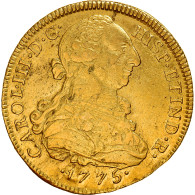 Monnaie, Pérou, 8 Escudos, 1775, Lima, SUP, Or, KM:101 - Pérou