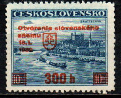 CECOSLOVACCHIA - 1939 - Opening Of The Slovakian Parliament - SENZA GOMMA - Unused Stamps