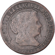 Monnaie, Espagne, Isabel II, 2-1/2 Centimos, 1867, Madrid, TB, Cuivre, KM:634.1 - Primeras Acuñaciones